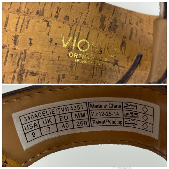 Vionic NEW Adelie Bronze Brown Toe Post Orthaheel Beaded Sandals, 9 - Picture 16 of 16